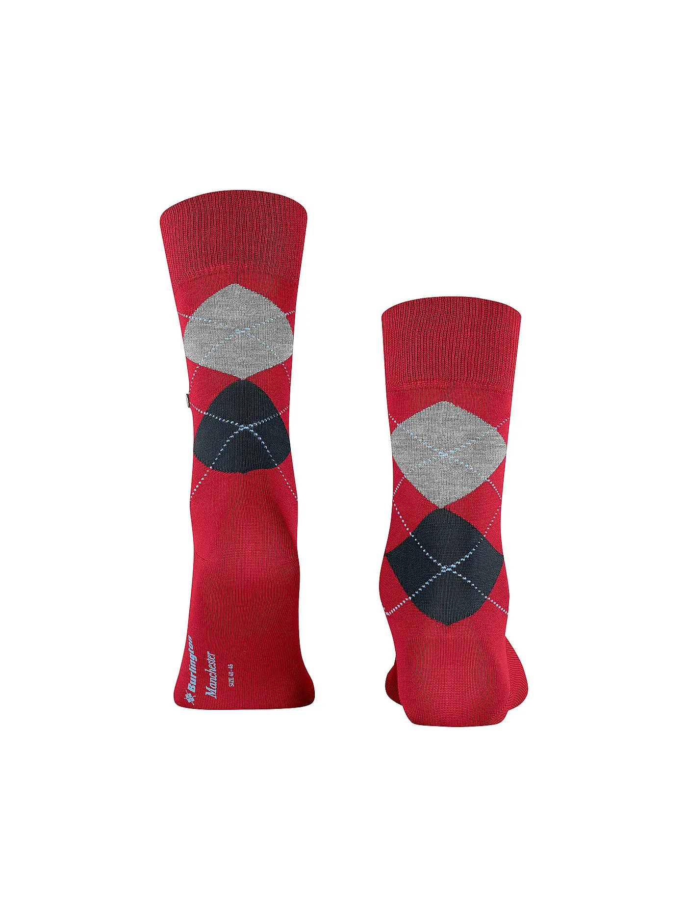 BURLINGTON | Herren Socken 40-46 MANCHESTER beige | rot